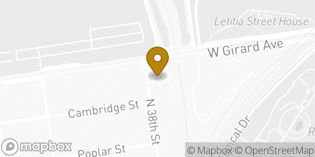 Map showing the location of Amazon Locker - Stil in Philadelphia, PA 19104