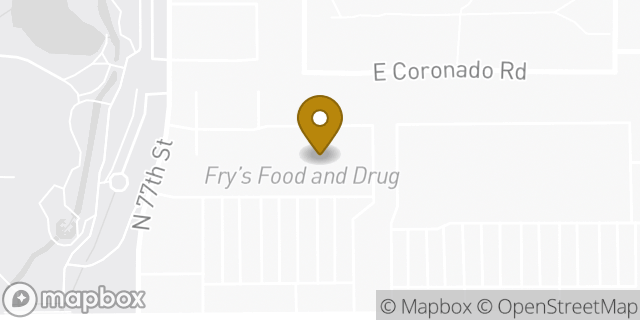 Map showing the location of ATM Fry's in Scottsdale, AZ 85257