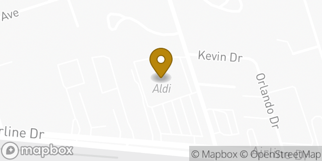 Map showing the location of Aldi in Metairie, LA 70003