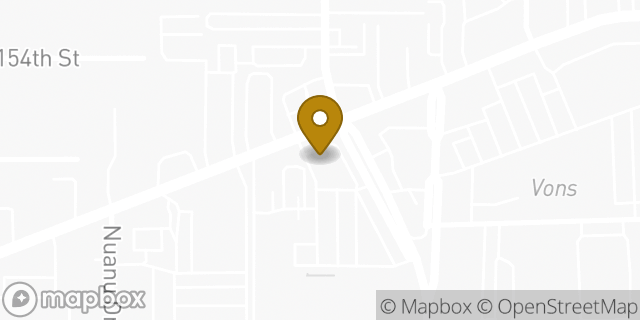 Map showing the location of Starbucks in Gardena, CA 90247