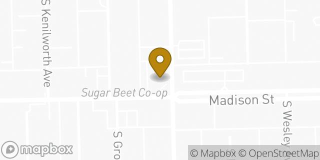 Map showing the location of Chase Bank in Oak Park, IL 60302