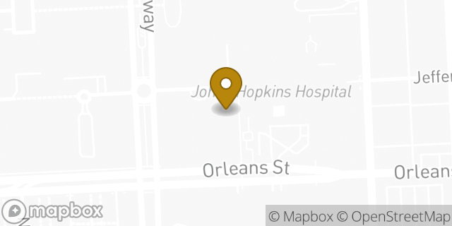 Map showing the location of Starbucks in Baltimore, MD 21287