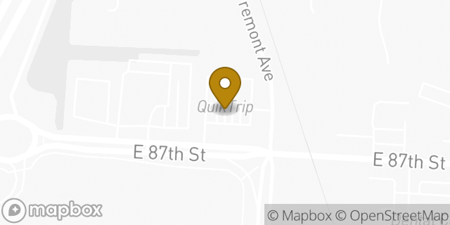 Map showing the location of QuikTrip in Kansas City, MO