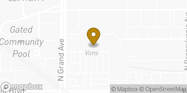 Map showing the location of Vons in Glendora, CA 91741