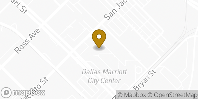 Map showing the location of Bright Horizons at Plaza of the Americas in Dallas, TX 75201