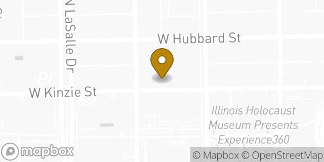 Map showing the location of Chase Bank in Chicago, IL 60654