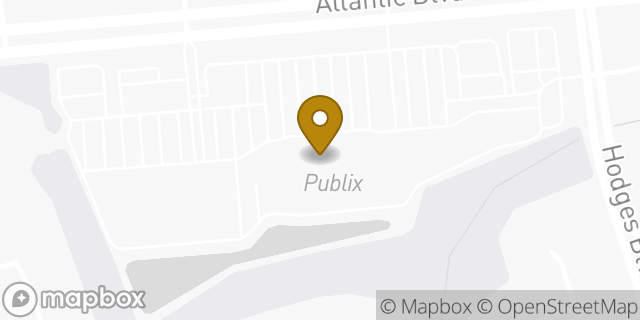 Map showing the location of Publix in Jacksonville, FL 32225