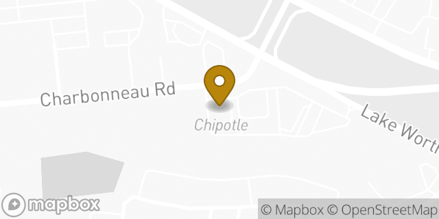 Map showing the location of Chipotle Mexican Grill in Lake Worth, TX 76135
