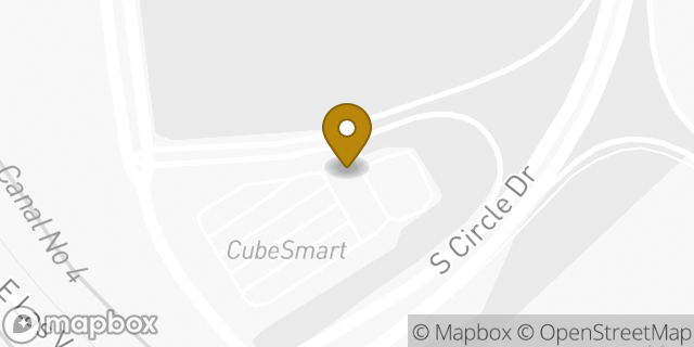 Map showing the location of CubeSmart Self Storage in Colorado Springs, CO 80910