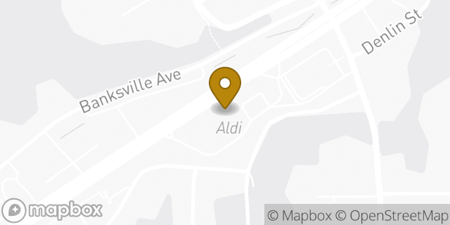 Map showing the location of Aldi in Pittsburgh, PA 15216