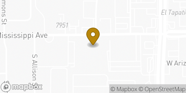 Map showing the location of Budget Truck Rental in Lakewood, CO 80226
