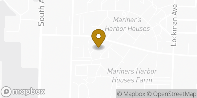 Map showing the location of Amazon Locker - Hyacinth in Staten Island, NY 10303