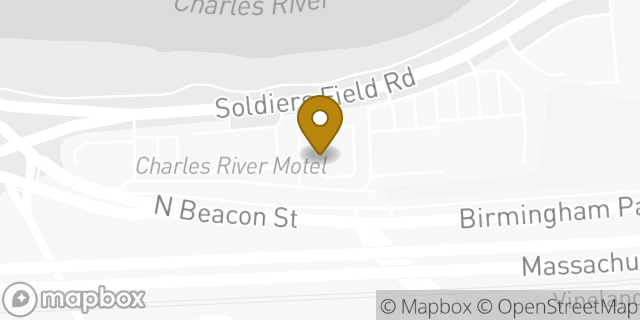 Map showing the location of McDonald's in Boston, MA 02135