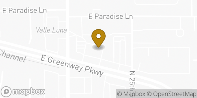 Map showing the location of Amazon Locker - Sameha in Phoenix, AZ 85032