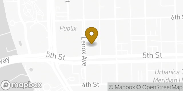 Map showing the location of Target in Miami Beach, FL 33139