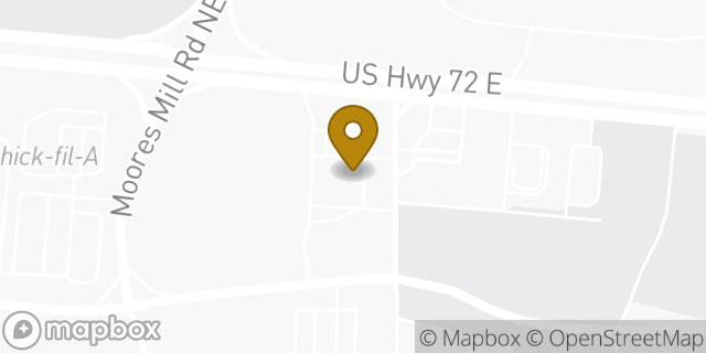 Map showing the location of Amazon Locker - Doubter in Huntsville, AL 35811