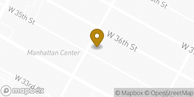 Map showing the location of Staples in New York, NY 10018