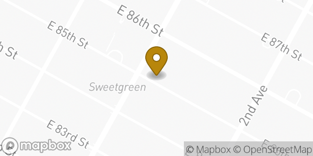 Map showing the location of Equinox East 85th Street in New York, NY 10028