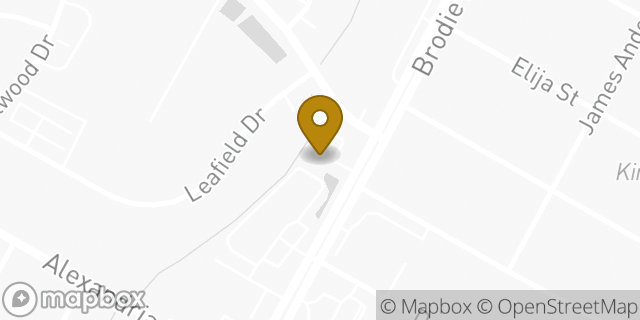 Map showing the location of Amazon Locker - Hexagon in Austin, TX 78745