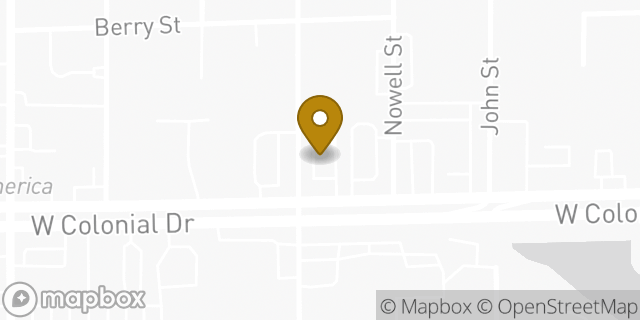Map showing the location of McDonald's in Orlando, FL 32808