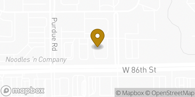 Map showing the location of Regions Bank in Indianapolis, IN 46268