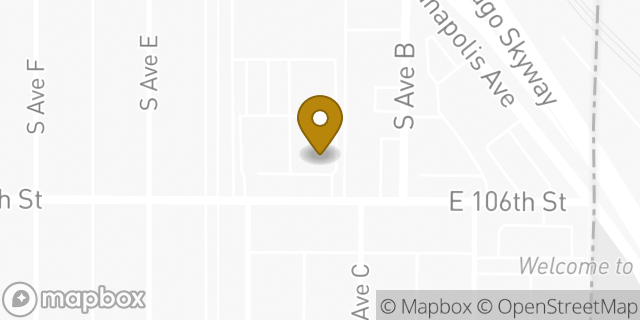 Map showing the location of Amazon Locker - Casanova in Chicago, IL 60617