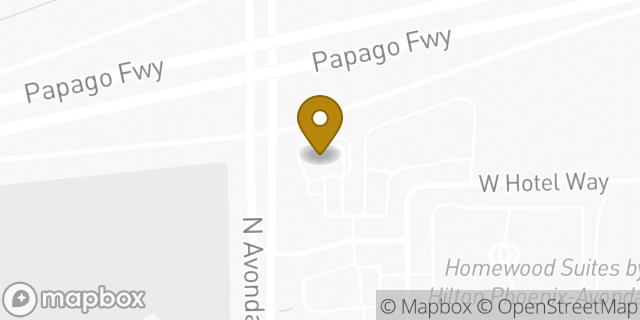Map showing the location of Starbucks in Avondale, AZ 85323