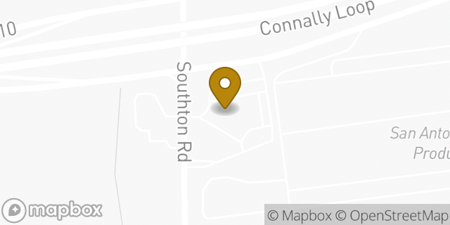 Map showing the location of Amazon Locker - Raad in San Antonio, TX 78223