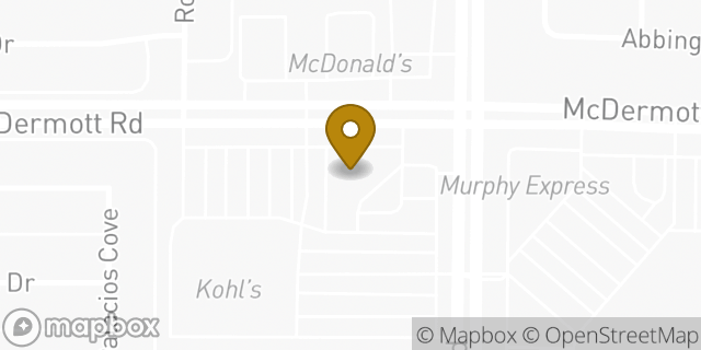 Map showing the location of Papa Johns Pizza in Plano, TX 75025