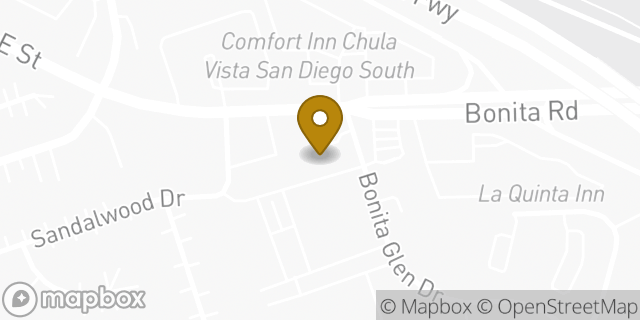 Map showing the location of Amazon Locker - Cleo in Chula Vista, CA 91910