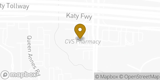 Map showing the location of CVS Pharmacy in Houston, TX 77024
