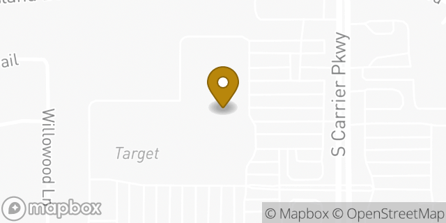 Map showing the location of Penske Truck Rental in Grand Prairie, TX 75052