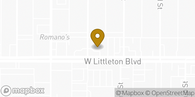 Map showing the location of 7-Eleven in Littleton, CO 80120