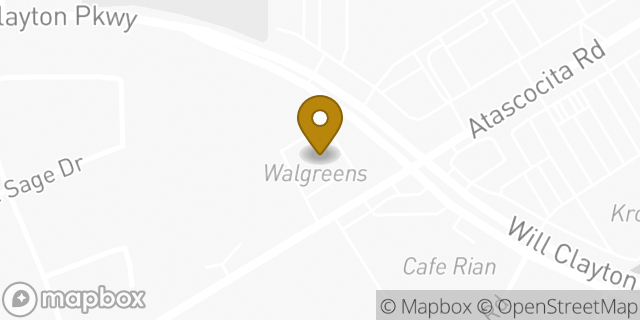 Map showing the location of ATM Walgreens in Humble, TX
