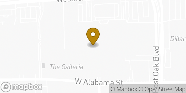 Map showing the location of Kids Foot Locker in Houston, TX 77056