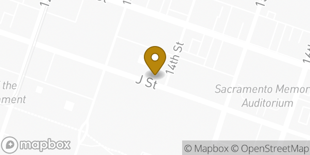Map showing the location of Amazon Locker - Warner in Sacramento, CA 95814