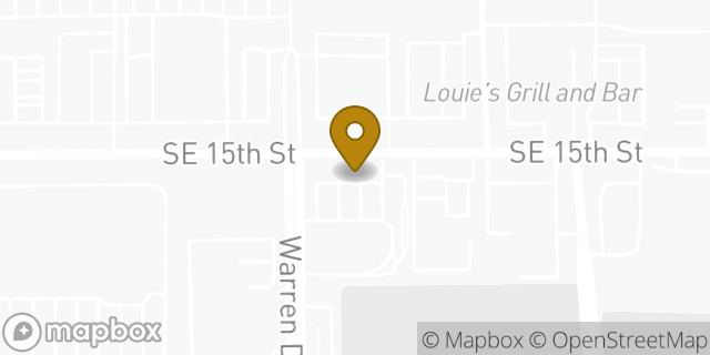 Map showing the location of Pearle Vision in Midwest City, OK 73110