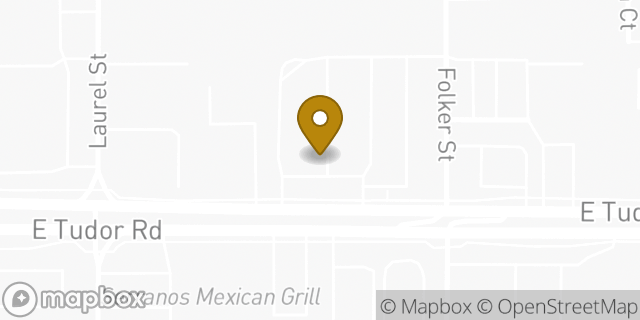 Map showing the location of McDonald's in Anchorage, AK 99507