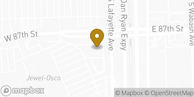 Map showing the location of Chipotle Mexican Grill in Chicago, IL 60620
