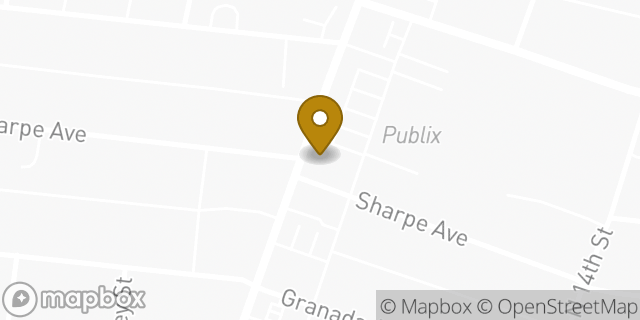 Map showing the location of Starbucks in Nashville, TN 37206