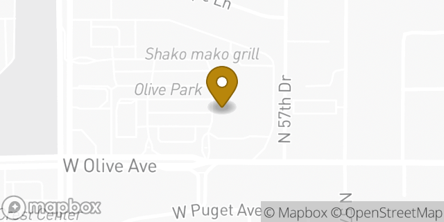 Map showing the location of Amazon Locker - Supermarket in Glendale, AZ 85302