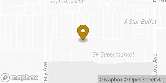 Map showing the location of Amazon Locker - Gastropod in Fresno, CA 93727