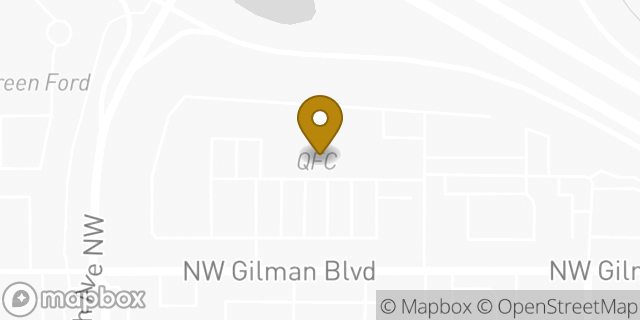 Map showing the location of ATM Quality Food Center in Issaquah, WA 98027