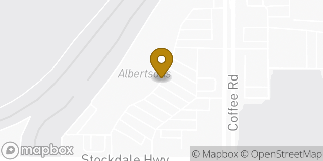 Map showing the location of Starbucks in Bakersfield, CA 93311