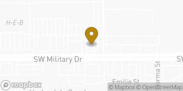 Map showing the location of Whataburger in San Antonio, TX 78221