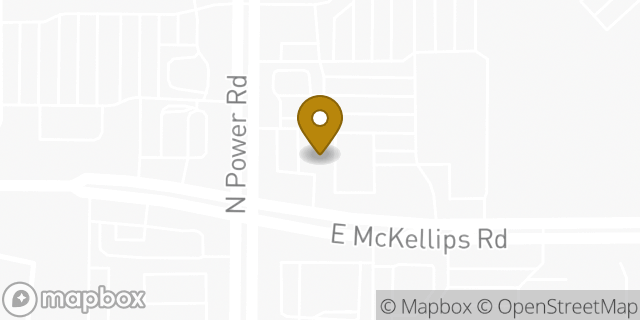 Map showing the location of Amazon Locker - Slump in Mesa, AZ 85215