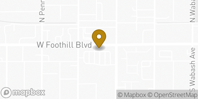 Map showing the location of Subway in Glendora, CA 91741
