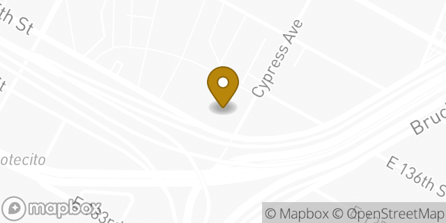 Map showing the location of Amazon Locker - Milos in Bronx, NY 10454
