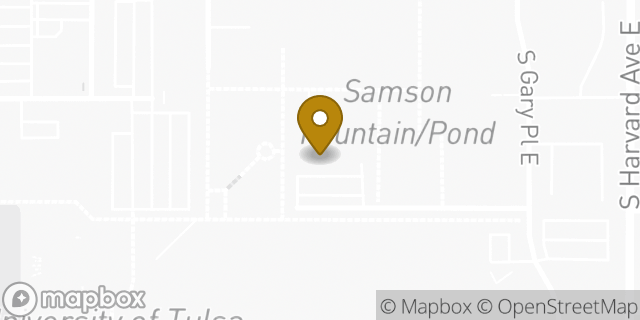 Map showing the location of Subway in Tulsa, OK 74104