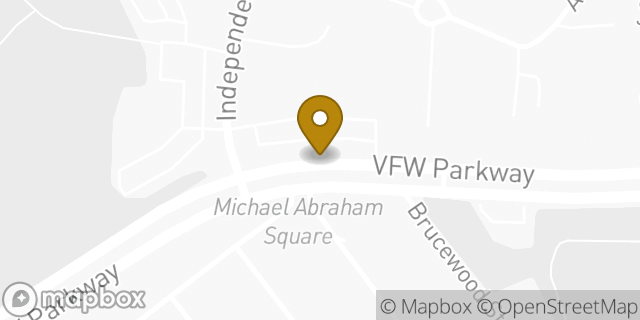Map showing the location of ATM CVS in West Roxbury, MA